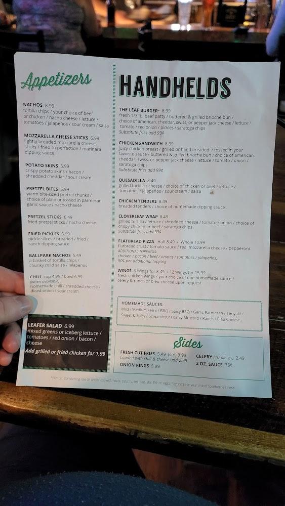 Cloverleaf Pub Menu image 3